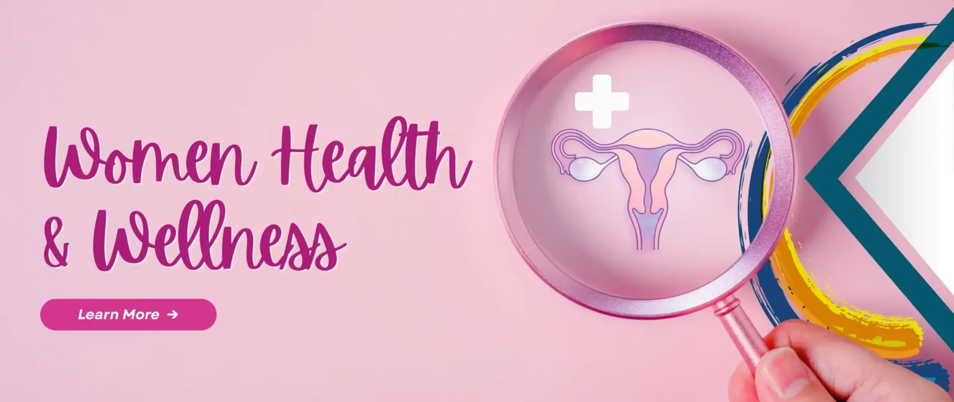 Women's health and wellness screening banner